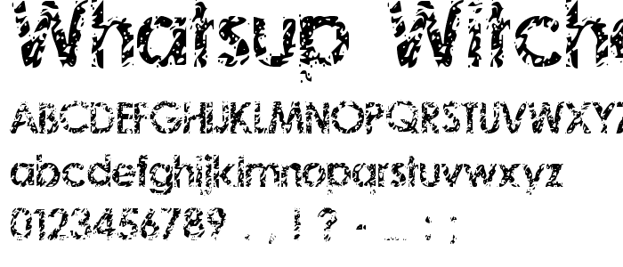 Whatsup Witchoo? font